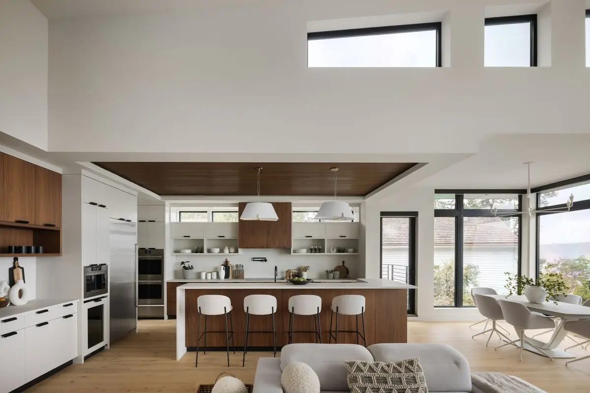 Kitchen and dining with the view