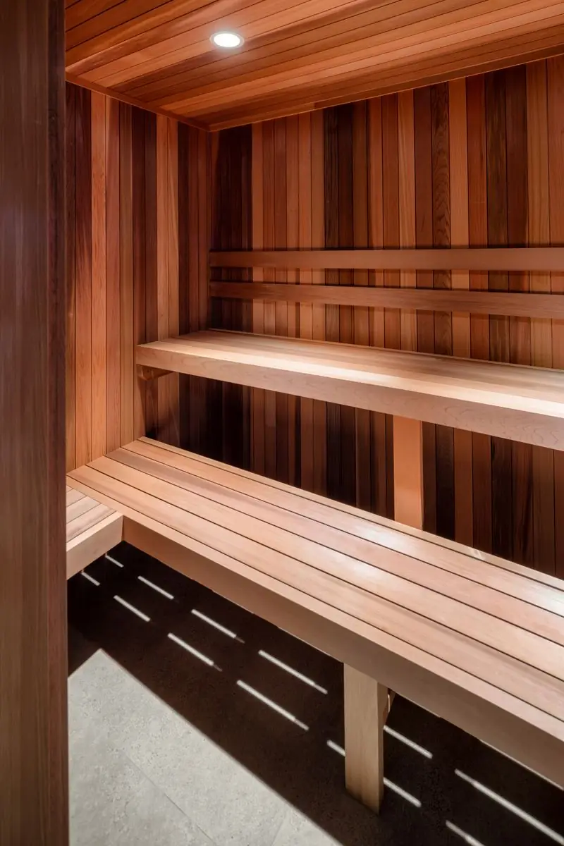 Cedar sauna